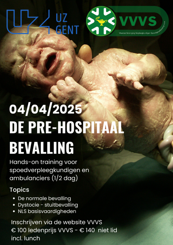 De Pre-hospitaal bevalling - OCHTENDSESSIE (08u00 - 12u30)